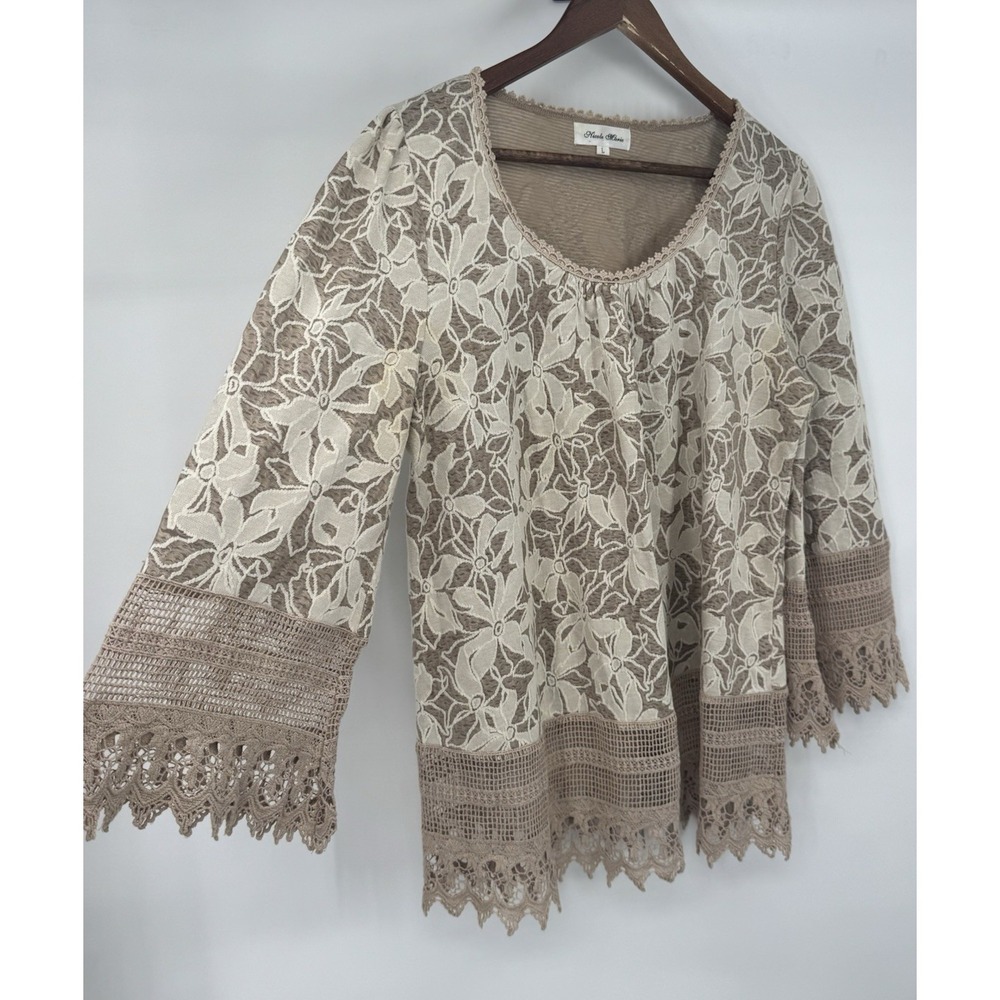 Fairy Grunge Crochet Bell‎ Sleeve Boho Festival beachy cotton cottagecore L